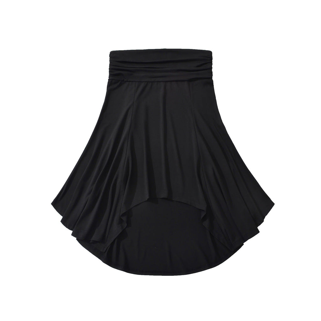 Women's Low-Waist Pleated Irregular Bodycon Skirt