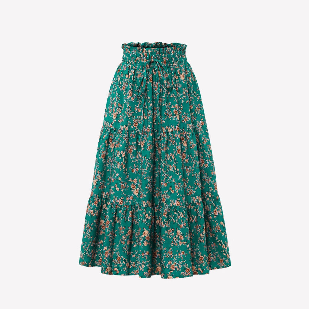 Women's Commuter Elegant Chic Floral Dress With A Full Skirt