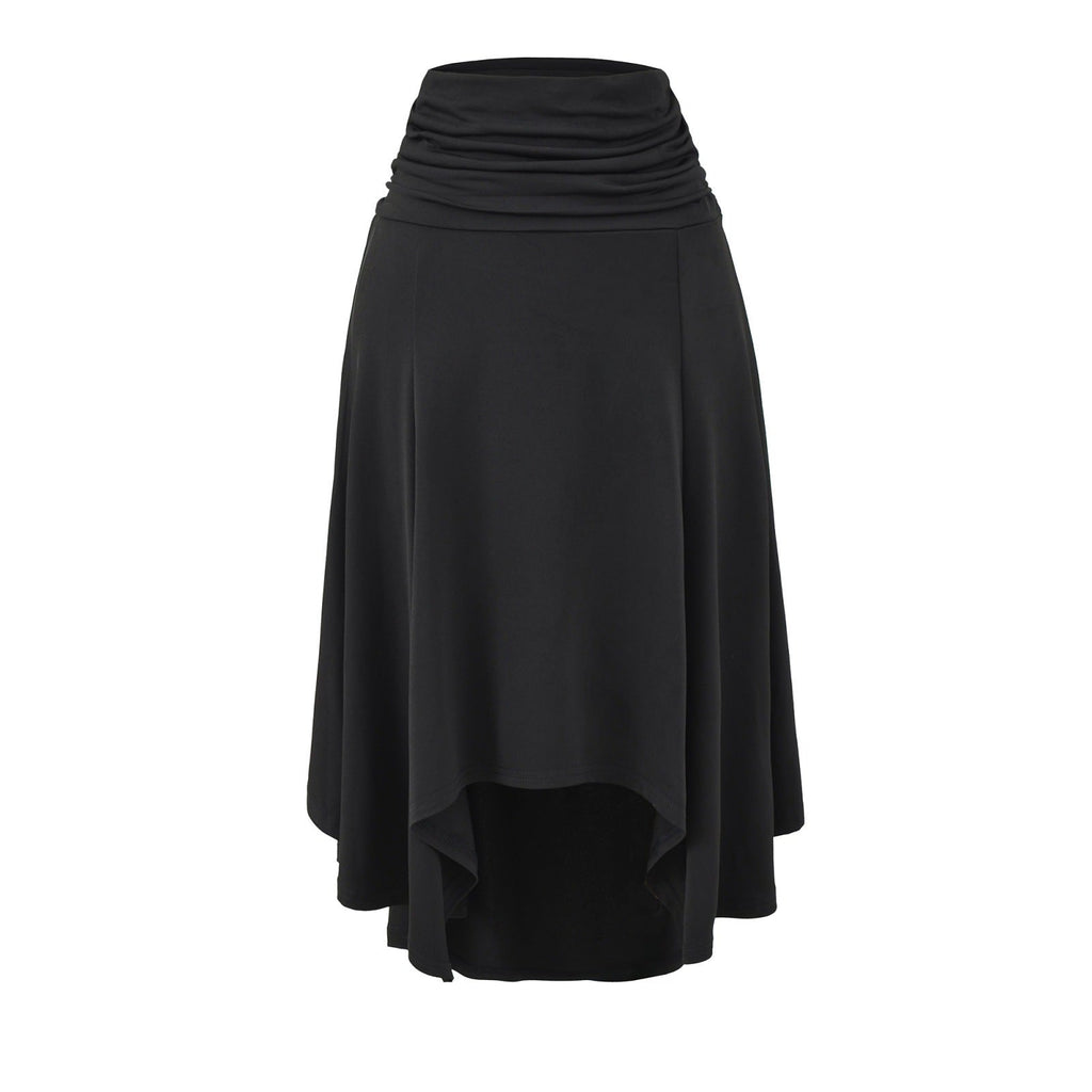 Women's Low-Waist Pleated Irregular Bodycon Skirt
