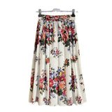 Floral patterned skirt on a white background