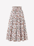 Floral patterned skirt on a white background
