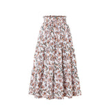 Floral patterned skirt on a white background