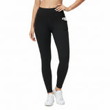 Black leggings worn by a person on a white background