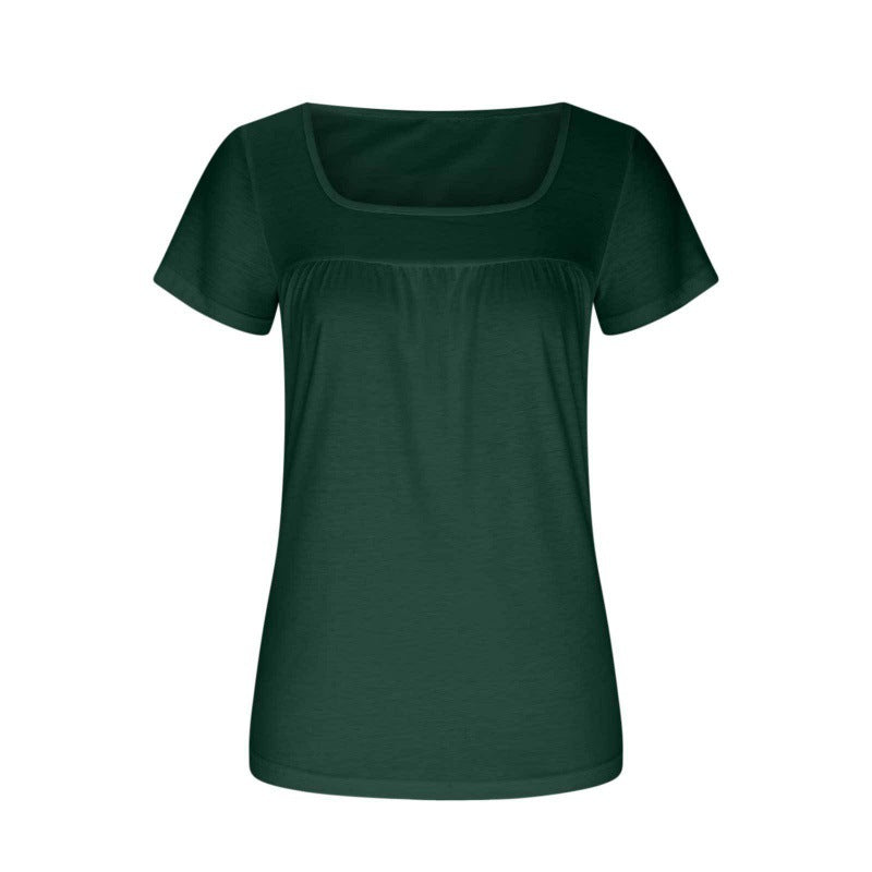 Green t-shirt on a white background