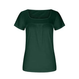 Green t-shirt on a white background