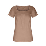 Brown t-shirt on a white background