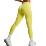 Women's Seamless Sports Leggings High Waist Nylon Stretch Workout Pants