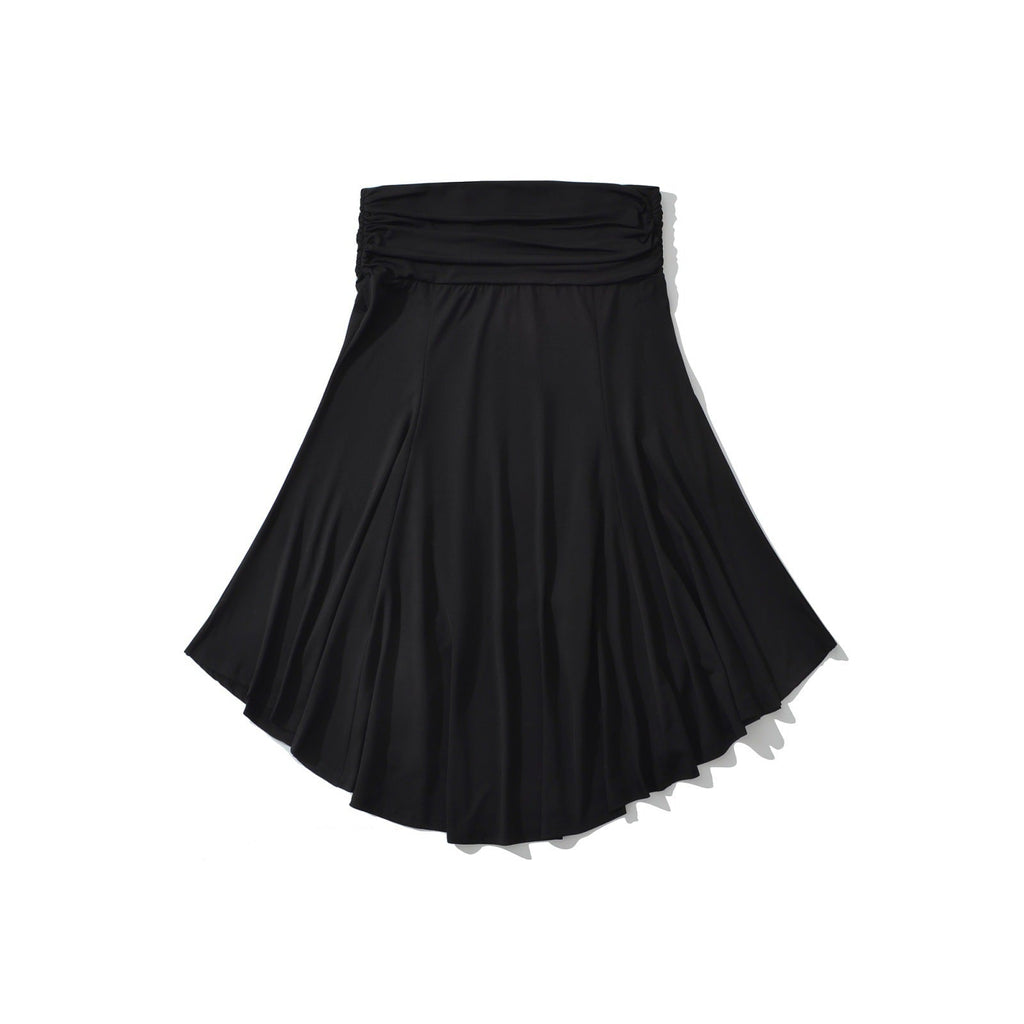 Women's Low-Waist Pleated Irregular Bodycon Skirt