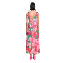 Women's Tiered Maxi Dress with Tie Shoulders