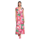 Women's Tiered Maxi Dress with Tie Shoulders
