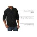 Men's Iconic Regular Fit Black Denim Snap Shirt