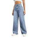 Women's High Rise Wide Leg Stretch Jeans