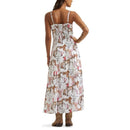 Women's White Western Tank Maxi Dress
